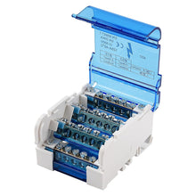 Load image into Gallery viewer, DEWIN Bus Bar Power Distribution Box, 407 UKK 125A Din Rail Terminal Block