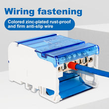 Load image into Gallery viewer, DEWIN Bus Bar Power Distribution Box, 407 UKK 125A Din Rail Terminal Block